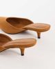 Topshop Topshop Gigi kitten heel court shoe in chestnut faux suede-Brown - 3