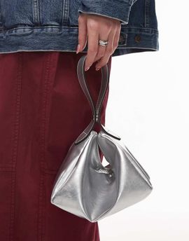 Topshop Topshop Gila grab bag in silver