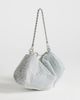 Topshop Topshop Ginny small rhinestone clutch purse in silver - 1
