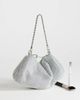 Topshop Topshop Ginny small rhinestone clutch purse in silver - 2