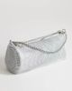 Topshop Topshop Ginny small rhinestone clutch purse in silver - 4