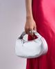 Topshop Topshop Gladys grab bag in silver-Black - 3