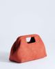 Topshop Topshop Gordan clutch with handle in burnt orange - 1