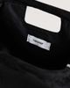 Topshop Topshop Gordan medium suedette clutch with handle in black - 2