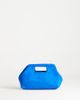 Topshop Topshop Gordan medium suedette clutch with handle in cobalt-Blue - 1