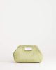 Topshop Topshop Gordan medium suedette clutch with handle in olive-Green - 1