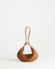 Topshop Topshop Grace small faux suede scoop grab bag in tan-Brown - 1