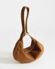 Topshop Topshop Grace small faux suede scoop grab bag in tan-Brown - 3
