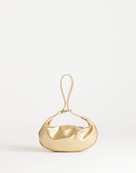 Topshop Topshop Grace small scoop clutch purse in gold