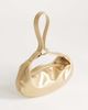 Topshop Topshop Grace small scoop clutch purse in gold - 3