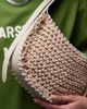 Topshop Topshop Gracia crochet & leather bag with buckle strap in natural-Neutral - 2