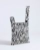 Topshop Topshop Gracie small hair-on leather clutch purse in zebra-Black - 2