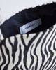 Topshop Topshop Gracie small hair-on leather clutch purse in zebra-Black - 3