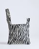 Topshop Topshop Gracie small hair-on leather clutch purse in zebra-Black - 4