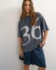 Topshop Topshop graphic '74' washed T-shirt in charcoal-Gray - 1