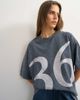 Topshop Topshop graphic '74' washed T-shirt in charcoal-Gray - 3