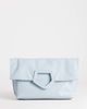 Topshop Topshop Gregry folded oversized clutch bag in blue croc - 1