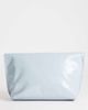 Topshop Topshop Gregry folded oversized clutch bag in blue croc - 4