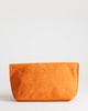 Topshop Topshop Gregry oversized folded clutch purse in orange suedette - 4