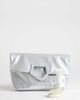 Topshop Topshop Gregry oversized folded clutch purse in silver - 2