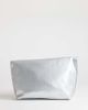 Topshop Topshop Gregry oversized folded clutch purse in silver - 4