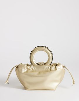 Topshop Topshop Grette clutch purse in gold