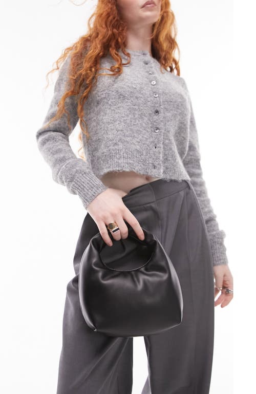 Topshop Topshop Groovy Puffy Faux Leather Top Handle Grab Bag