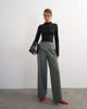 Topshop Topshop grown on neck zip long sleeve top in black - 2