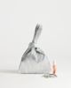 Topshop Topshop Gwyn ribbed grab bag in silver - 2