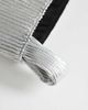 Topshop Topshop Gwyn ribbed grab bag in silver - 3