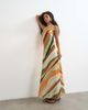 Topshop Topshop halter backless maxi dress in abstract stripe-No color - 2