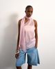 Topshop Topshop halter scarf detail top in lilac-Purple - 1