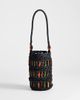 Topshop Topshop Harley raffia grab bag with beads in black & multi - 1