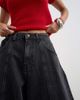 Topshop Topshop Harper baggy barrel jean in washed black - 2