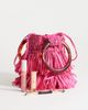 Topshop Topshop Harper small tassel straw grab bag in pink - 2