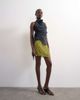 Topshop Topshop heavy beaded mini skirt in green - 2
