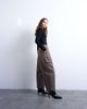 Topshop Topshop heavy wash cargo pants with pleats in brown - 1