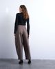 Topshop Topshop heavy wash cargo pants with pleats in brown - 2