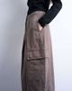 Topshop Topshop heavy wash cargo pants with pleats in brown - 3