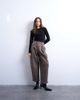 Topshop Topshop heavy wash cargo pants with pleats in brown - 4
