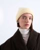 Topshop Topshop Henry ribbed beanie in buttermilk-Yellow - 1