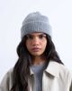 Topshop Topshop Henry ribbed beanie in gray - 1