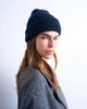 Topshop Topshop Henry ribbed beanie in navy - 3