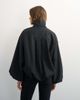 Topshop Topshop high neck balloon hem top in black - 4