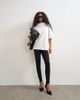 Topshop Topshop high neck short sleeve boxy top in ecru-WHITE - 1