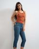 Topshop Topshop high rise capris jeans in vintage blue - 1