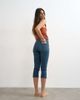 Topshop Topshop high rise capris jeans in vintage blue - 3