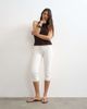 Topshop Topshop high rise capris jeans in white - 1