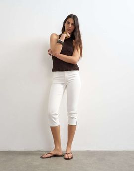 Topshop Topshop high rise capris jeans in white