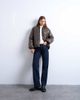 Topshop Topshop high shine padded bomber jacket in chocolate-Brown - 2